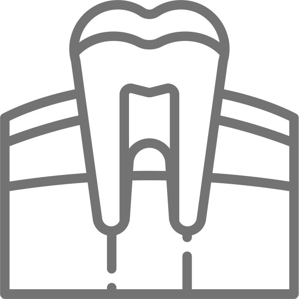 牙齿牙龈牙医人体器官线图标图片下载
