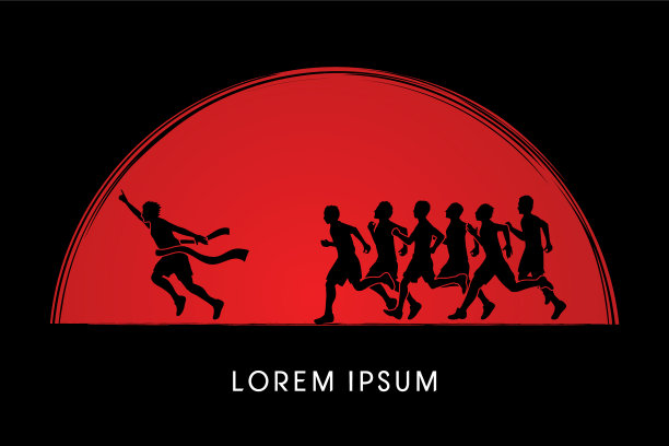 小组或跑步者获胜图片下载