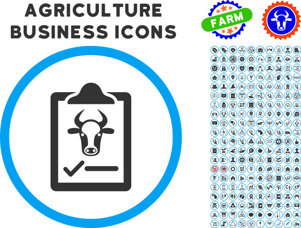 牛合约圆形图标与设置图片下载