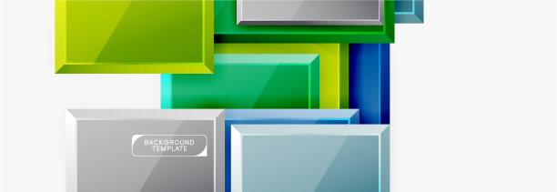 几何正方形设计抽象旗帜光泽图片下载