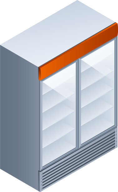 饮料冰箱图标等距风格图片下载