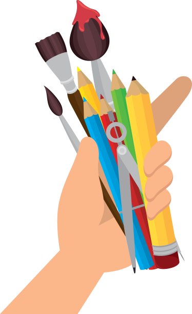 学校用品图标集图片下载