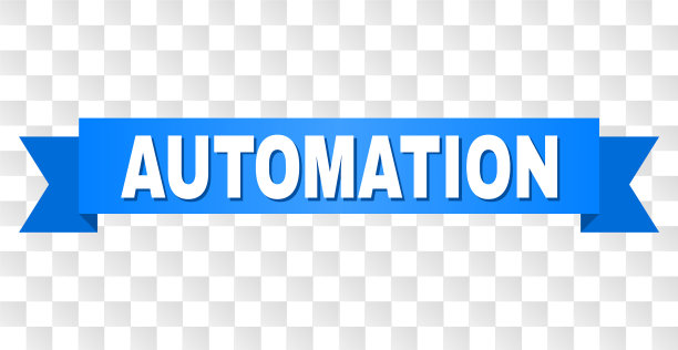 带有自动化文本的蓝色条纹图片下载