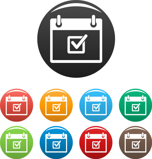 检查会议日期图标设置颜色图片下载