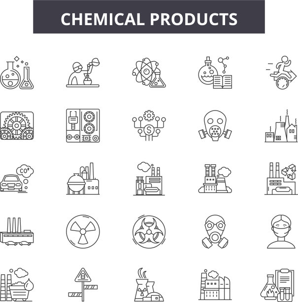 化工产品系列图标标志集图片下载