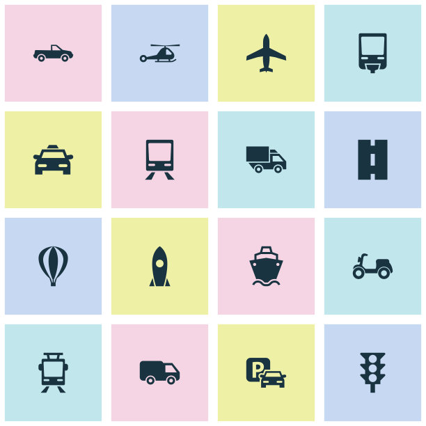 交通图标集直升机图片下载