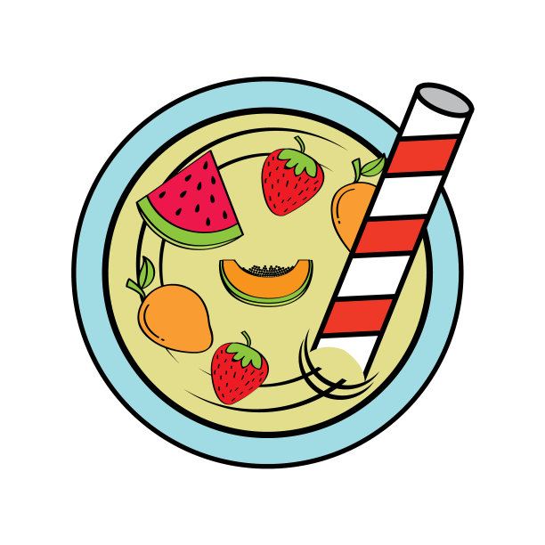 奶昔水果美味的图标图片下载