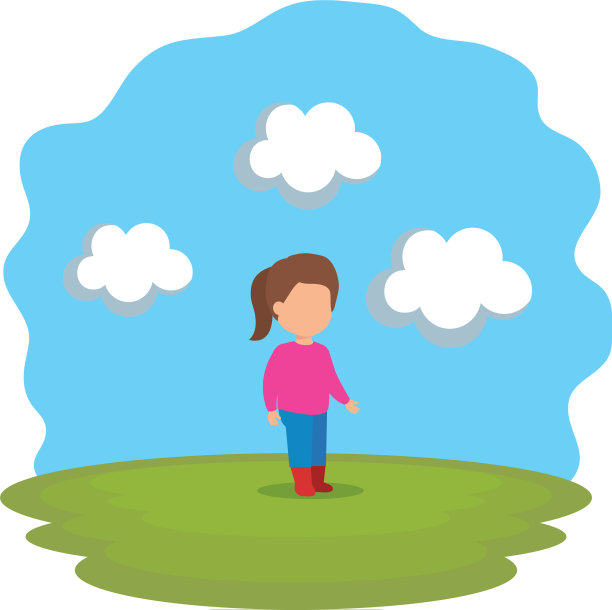 公园里漂亮的小女孩图片下载