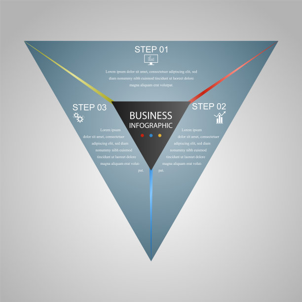 业务信息图形几何三角形设计图片下载
