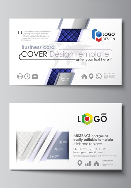 名片模板易于编辑布局图片下载