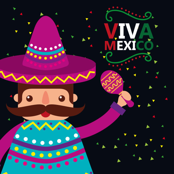 墨西哥万岁庆祝图片下载
