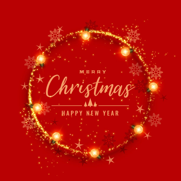 美丽的圣诞框架与雪花图片下载