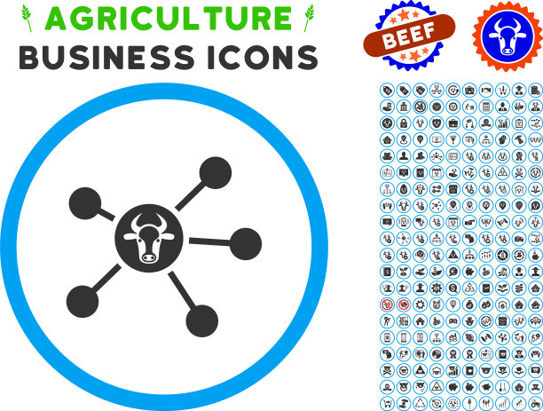 牛链接圆形图标设置图片下载