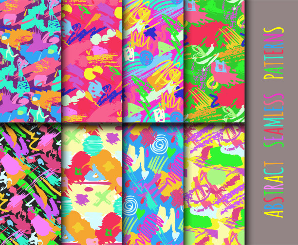 创意万能不同手绘无缝图片下载