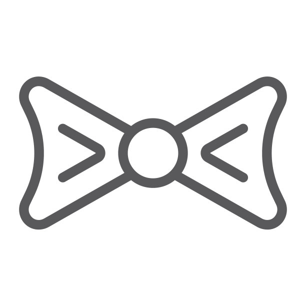 服装领结线条图标图片下载