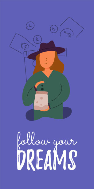 拿着一个玻璃存钱罐的女人图片下载