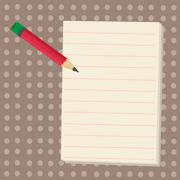 小铅笔与橡皮和空白线白色图片下载