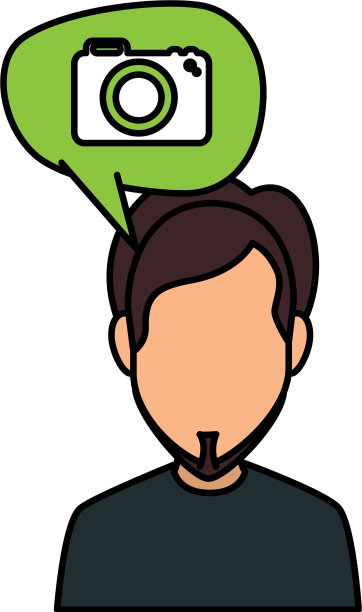 一个留着胡子，说话冒泡的年轻人图片下载