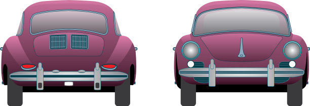 保时捷-356-1964 fr bk视图图片下载