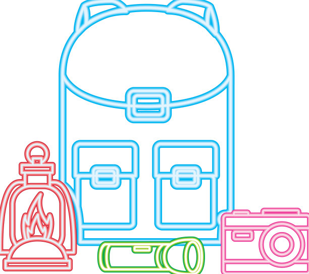 野营氖概念图片下载