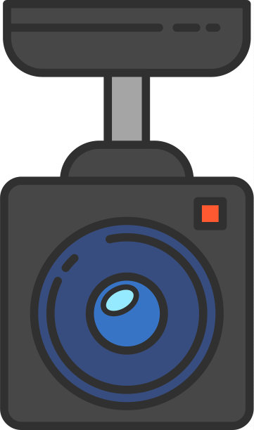 监控摄像头平面图标标识图片下载