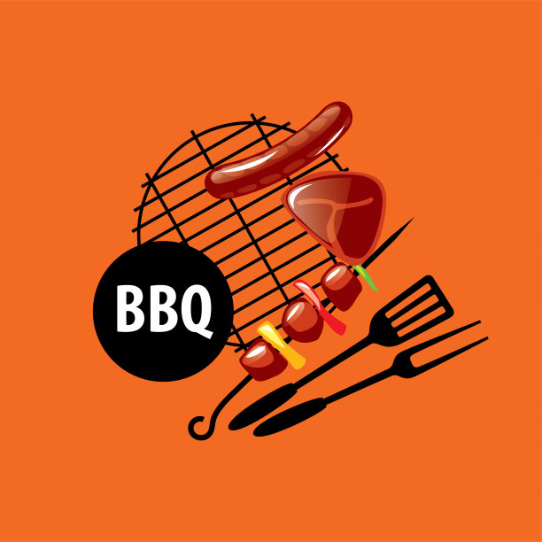 烧烤聚会的标志图片下载
