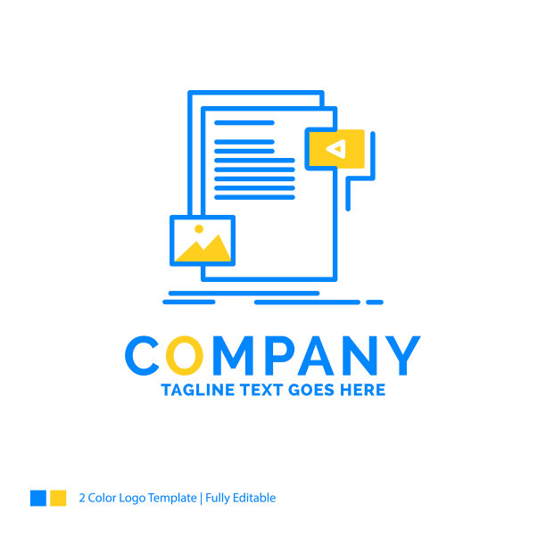 数据文件文件媒体网站蓝色黄色图片下载