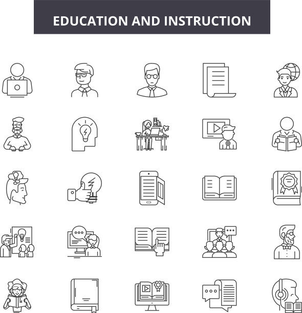 教育和说明行图标标志图片下载