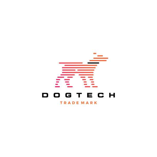 狗科技数字线条条纹标志图标图片下载