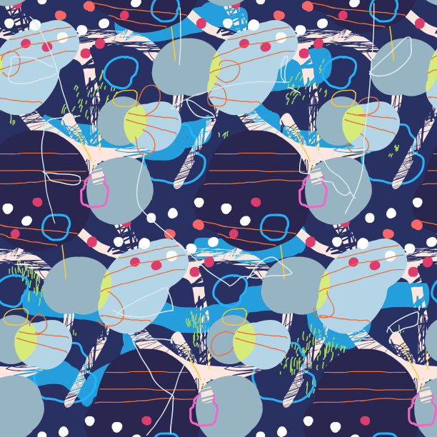 艺术风格中的抽象无缝图案图片下载