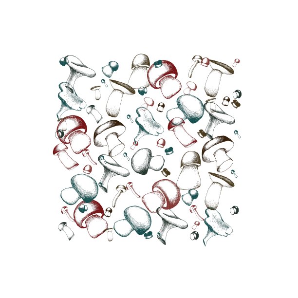 蘑菇skertchy背景图片下载