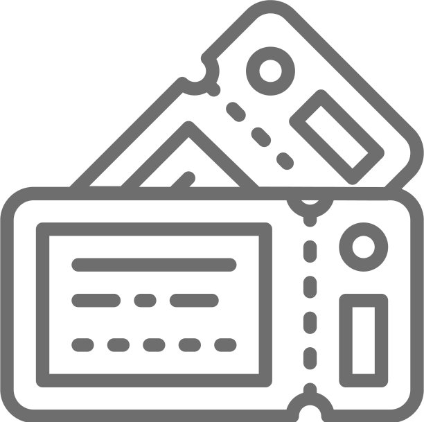电影票线条图标图片下载