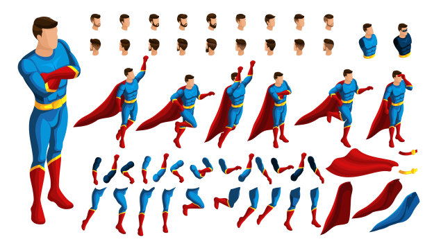 等距是一组动作的手势图片下载