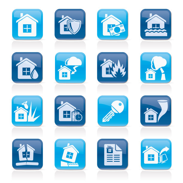 家庭风险和保险图标图片下载