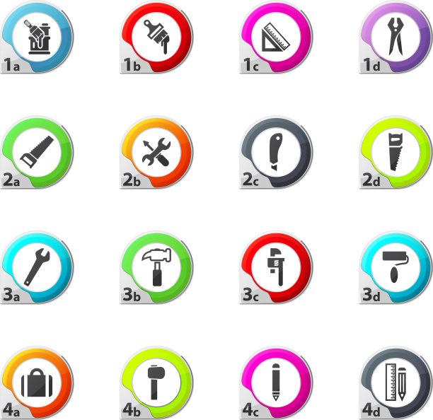 工作工具图标集图片下载