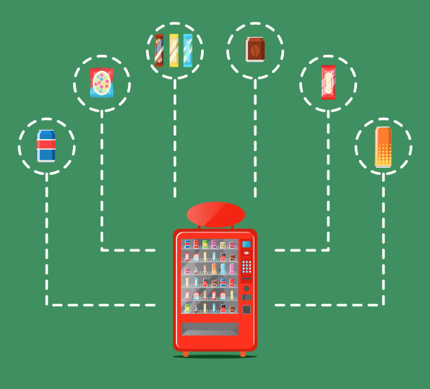自动售货机的平面设计图片下载