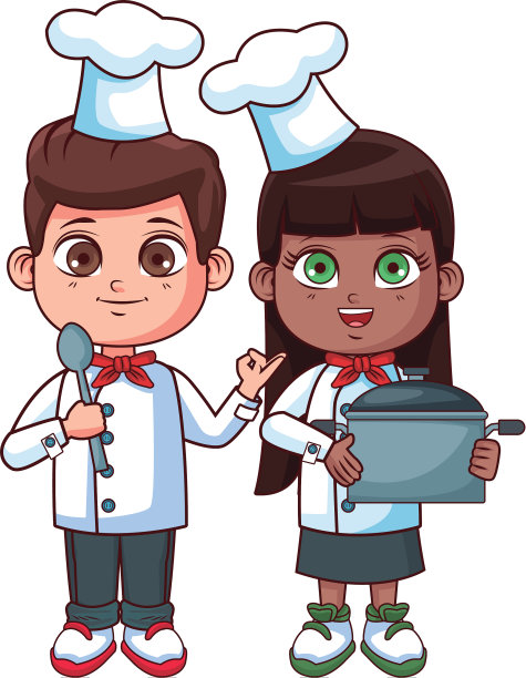 可爱厨师儿童卡通图片下载