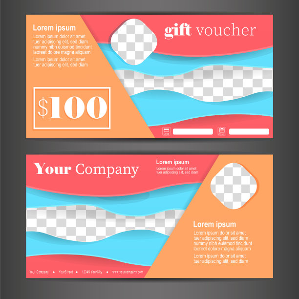 礼券设计模板图片下载