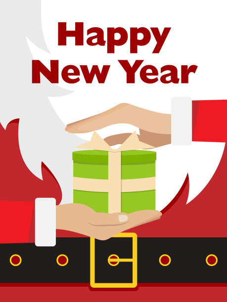 圣诞老人短信横幅红色圣诞老人套装图片下载