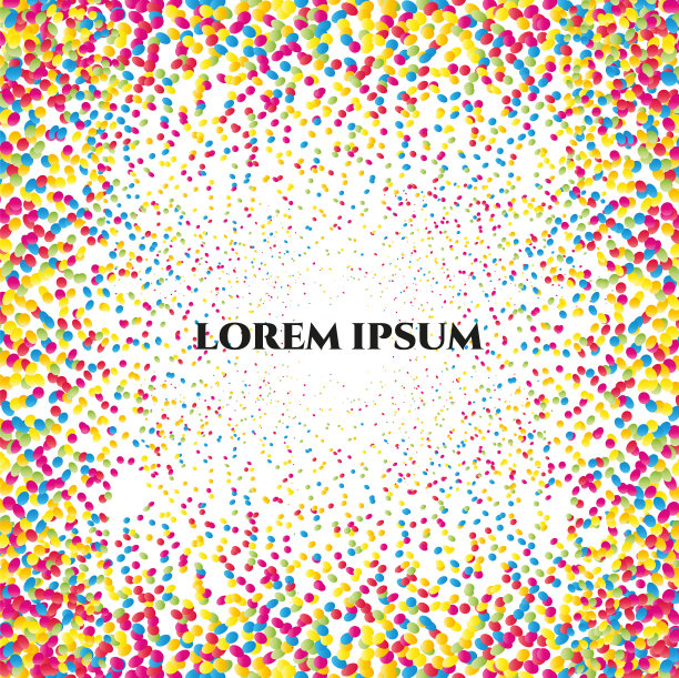 广场背景上点缀着五颜六色的糖果图片下载