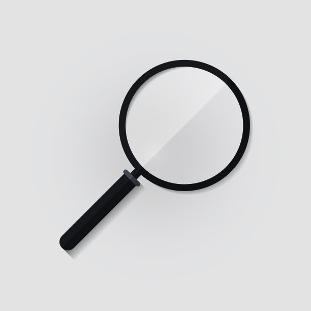 透明放大镜逼真图片下载