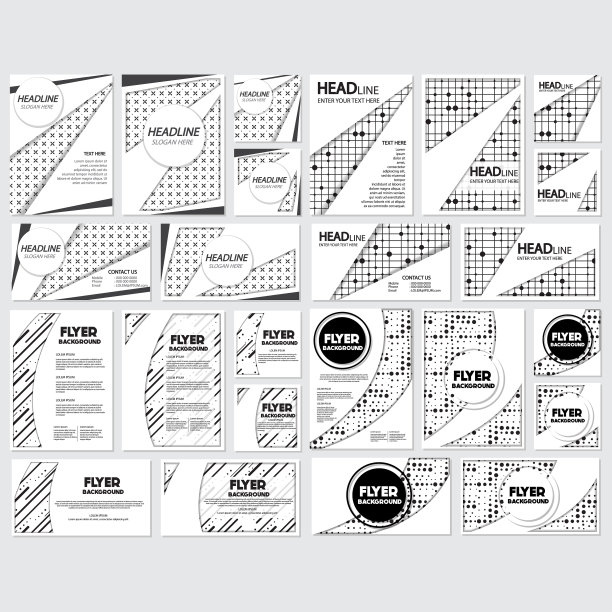 老式复古风格的背景设计模板图片下载