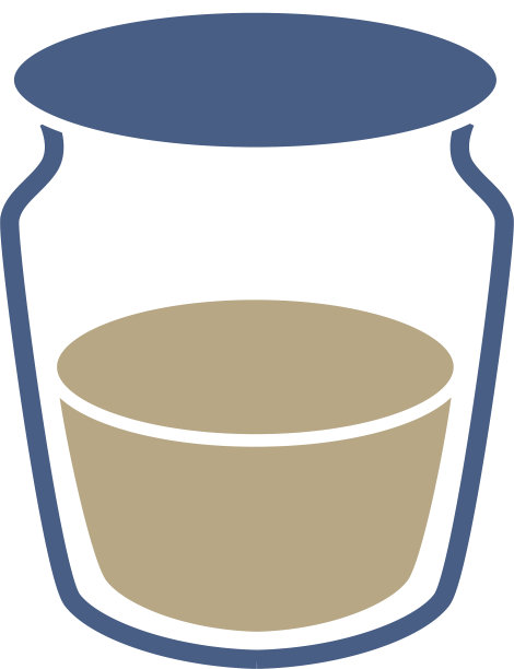 罐子平放在白色上图片下载