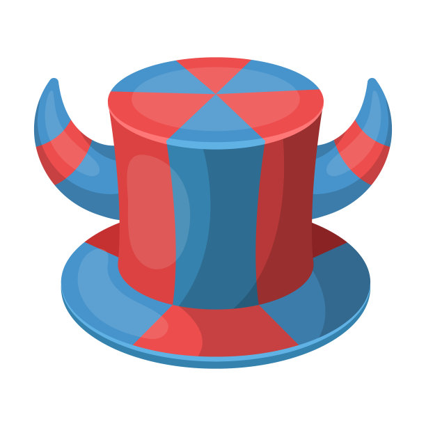 帽子的风扇与喇叭球迷的单一图标图片下载