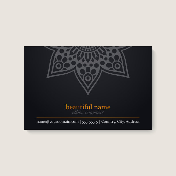 名片复古装饰元素图片下载