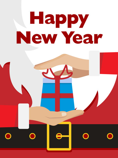 圣诞老人短信横幅红色圣诞老人套装图片下载