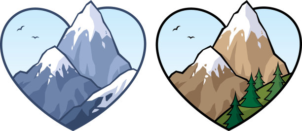 山爱标志图片下载