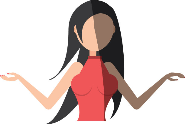 肖像女孩庆祝手势图片下载