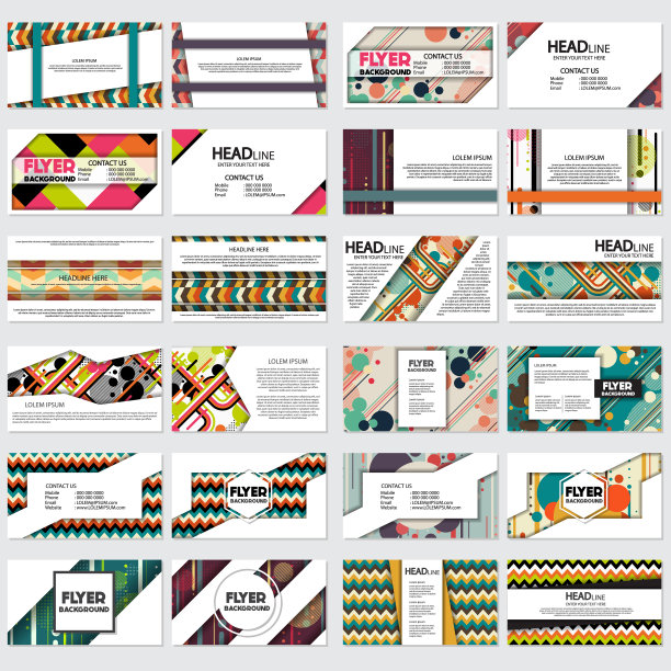 老式复古风格的背景设计模板图片下载
