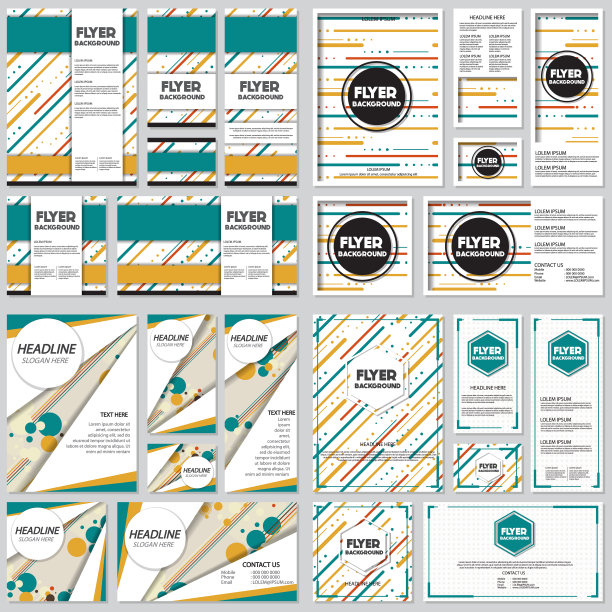 老式复古风格的背景设计模板图片下载